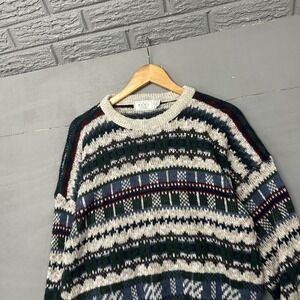 Vintage The Men's‎ Store at Sears Sz L Acrylic Sweater USA Cosby Coogi Style